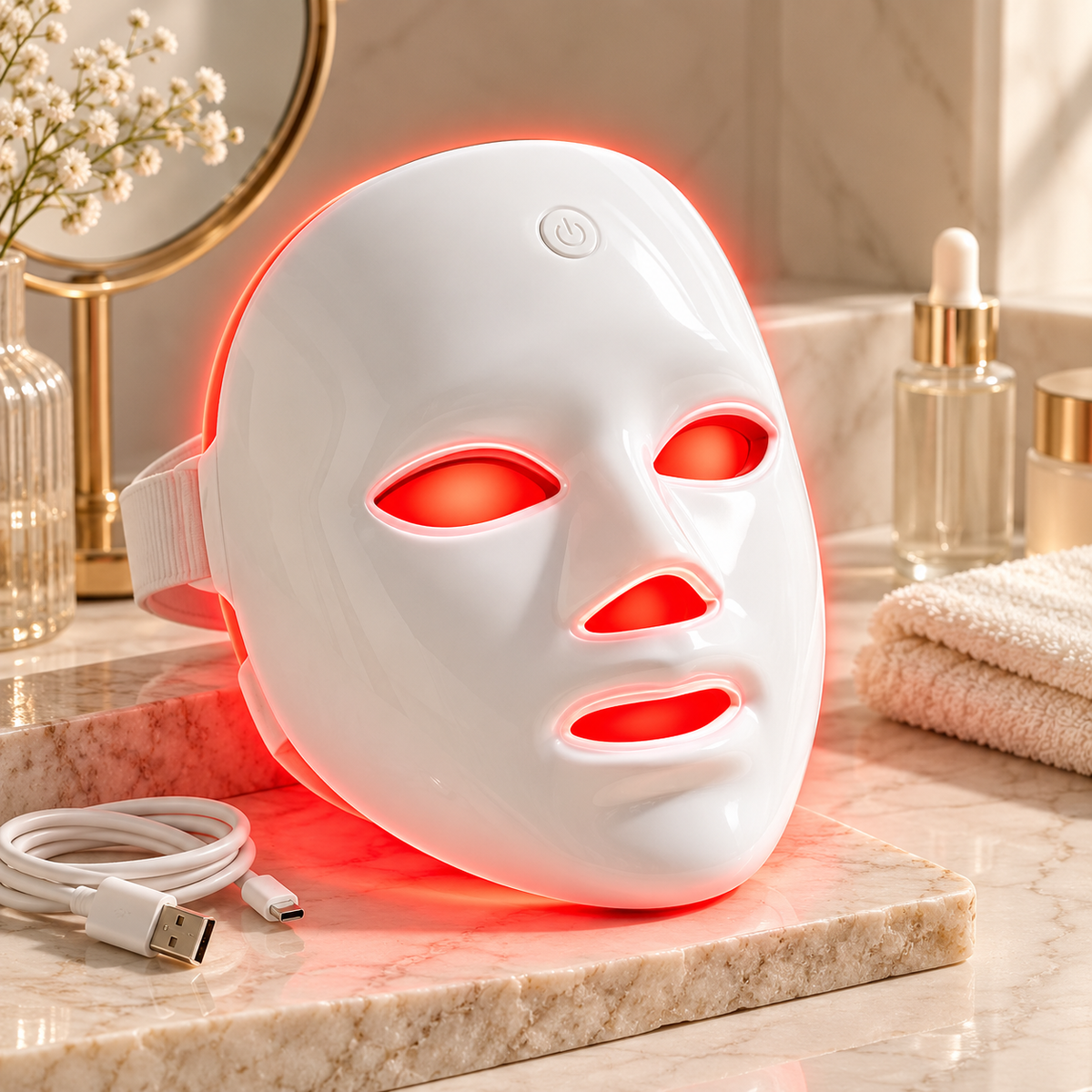HERA 7-Color LED Light Therapy Face Mask