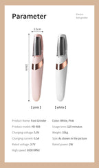 Portable Electric Foot Grinder USB Rechargeable Adjustable Speed Pedicure Tool Dead Skin Callus Remover for Foot Care