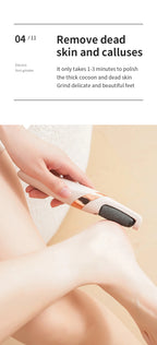 Portable Electric Foot Grinder USB Rechargeable Adjustable Speed Pedicure Tool Dead Skin Callus Remover for Foot Care